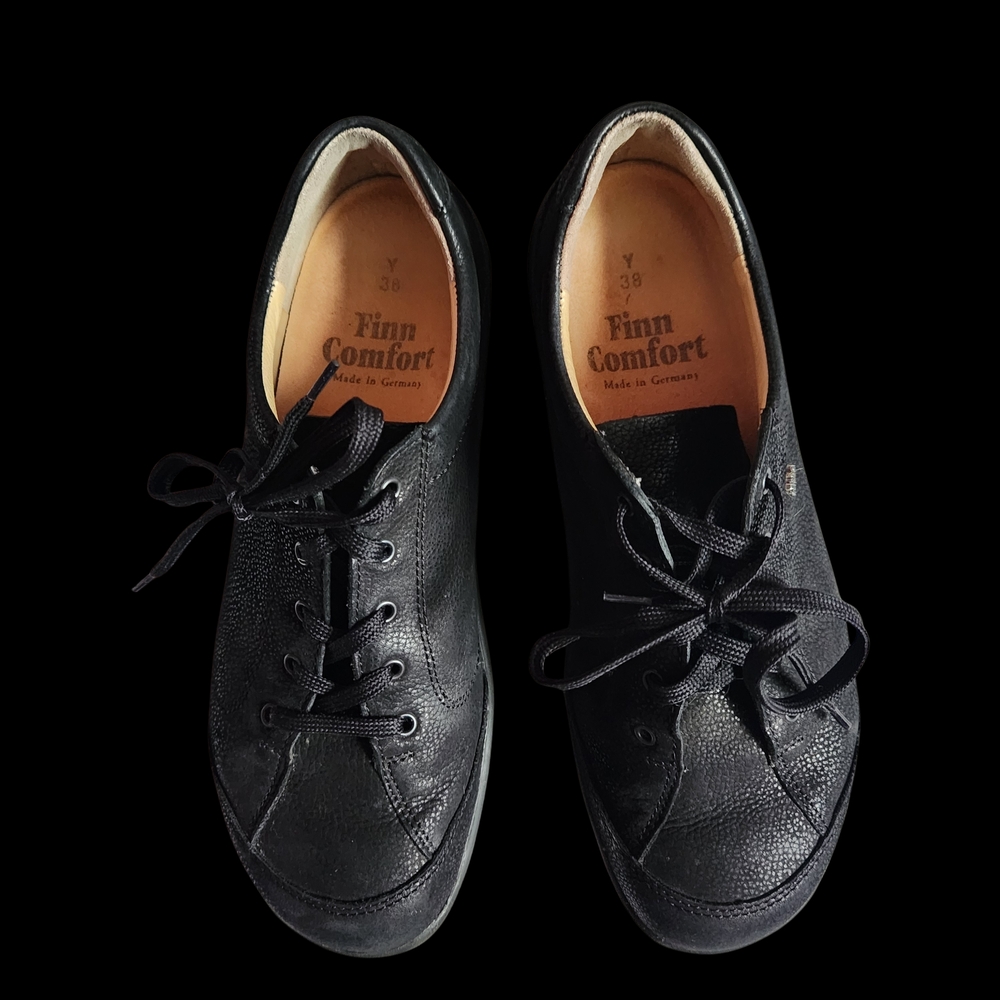 Finn Comfort S Black Durable Compfortable Unisex Casual Dress Shoes SZ Y EU 38